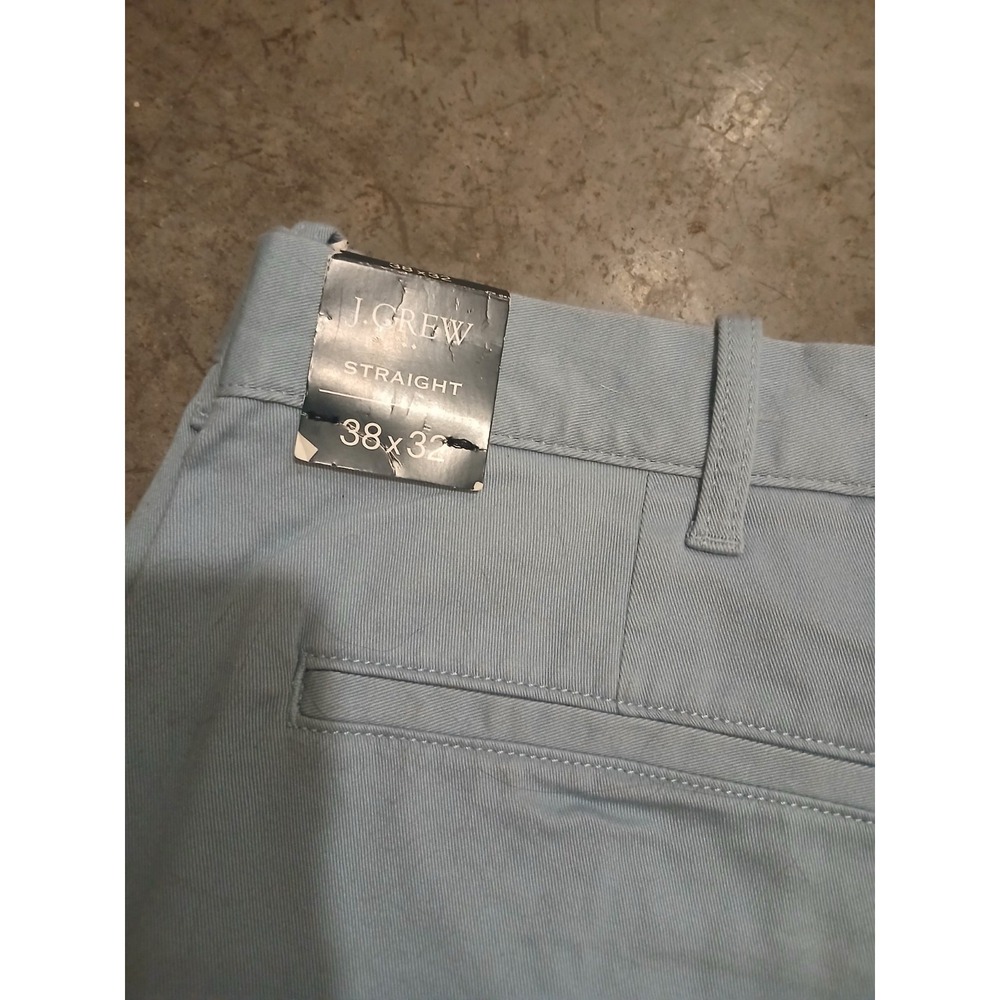 J Crew Pants Mens 38X32 Blue Flex Flat Front Straight Leg Pant NWT - Picture 2 of 5